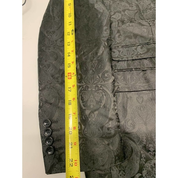 New Tazio Italy Blazer Jacket Black 42R Men's A28 - Picture 4 of 9